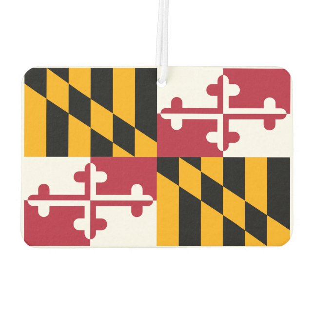 Maryland State Flag Design Autolufterfrischer (Rückseite)