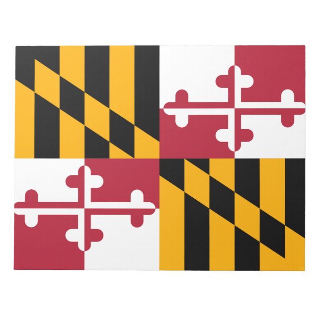 Maryland State Flag Design Decoration Notizblock (Vorderseite)