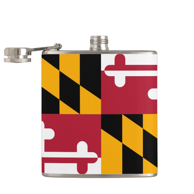 Maryland State Flag Design Flachmann (Geöffnet)
