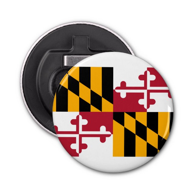 Maryland State Flag Design Flaschenöffner (Vorderseite)