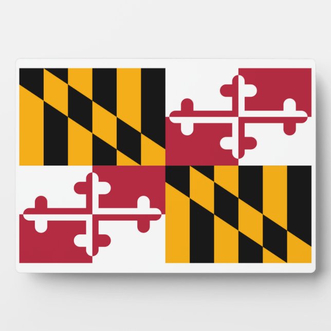 Maryland State Flag Design Fotoplatte (Vorderseite)