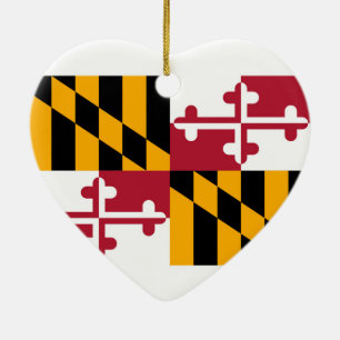 Maryland State Flag Design Keramikornament