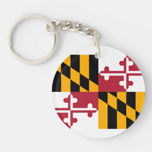 Maryland State Flag Design Schlüsselanhänger