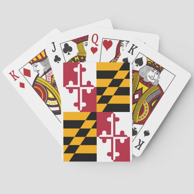 Maryland State Flag Design Spielkarten (Rückseite)