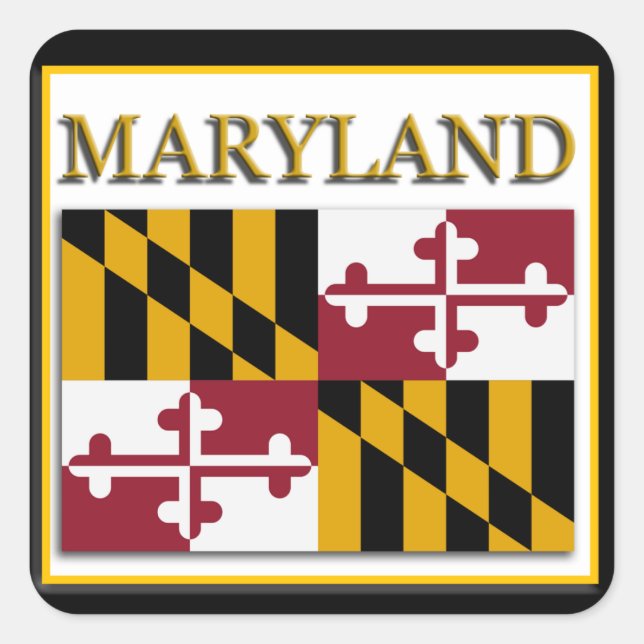 Maryland State Flag Design Sticker (Vorderseite)