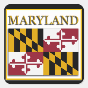 Maryland State Flag Design Sticker