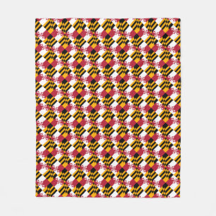 Maryland State Flag Festivals Design Fleecedecke