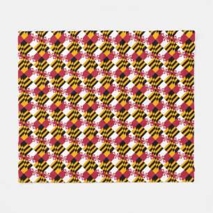 Maryland State Flag Festivals Design Fleecedecke