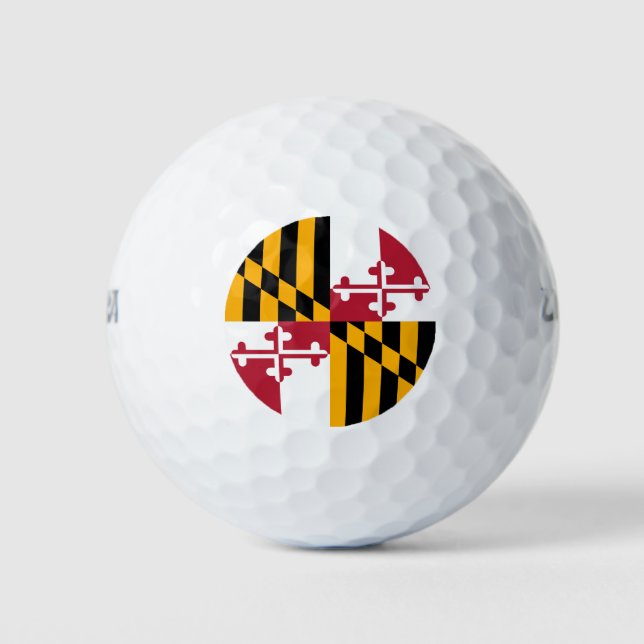 Maryland State Flag Festivals Design Golfball (Vorderseite)