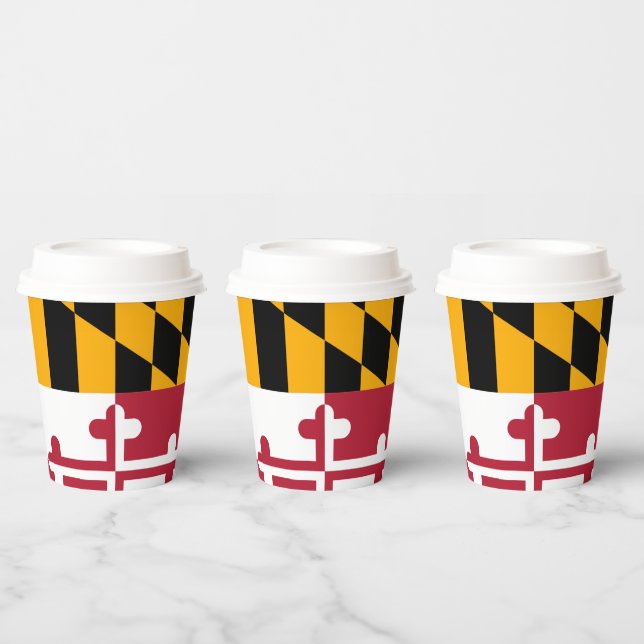 Maryland State Flag Festivals Design Pappbecher (Multi)