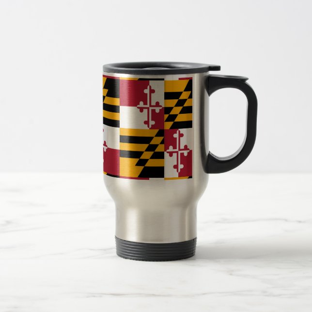 Maryland State Flag Graphic Reisebecher (Rechts)