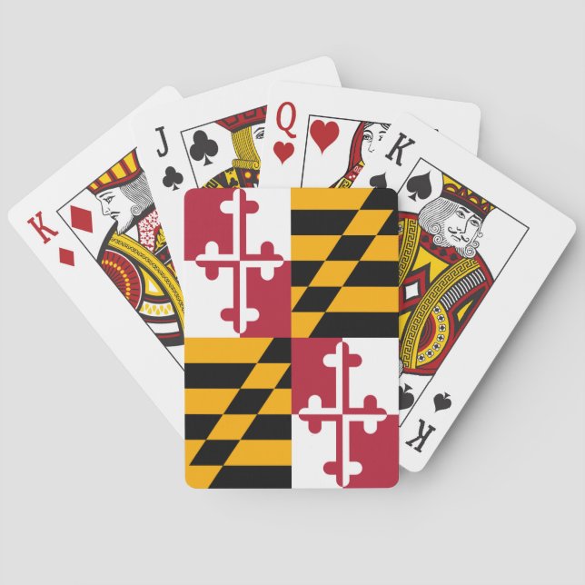 Maryland State Flag Graphic Spielkarten (Rückseite)