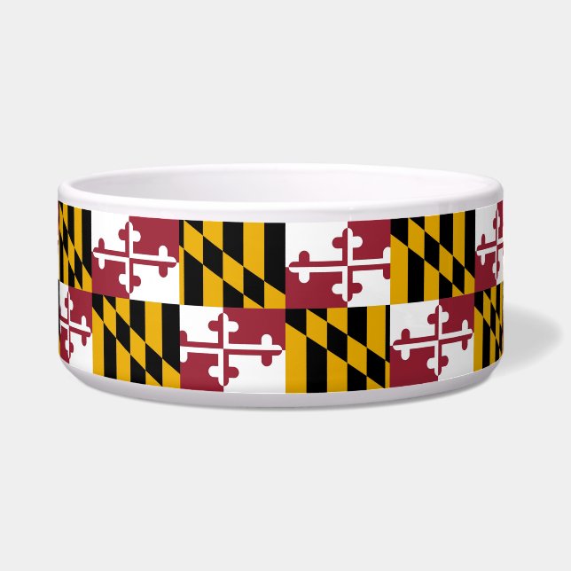 Maryland State Flag Pet Bowl Napf (Vorderseite)