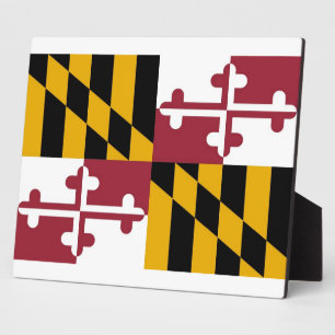 Maryland State Flag Plaque Fotoplatte