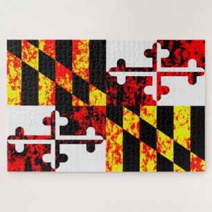 Maryland State Flag Pop Art Puzzle