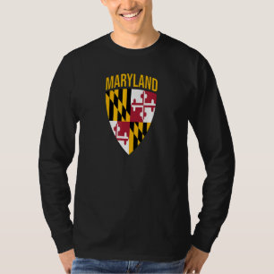 Maryland State Flag Shield Md Baltimore Prix T-Shirt