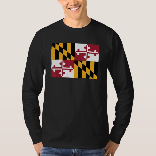 Maryland State Flag State Of Maryland Souvenir Ame T-Shirt (Vorderseite)