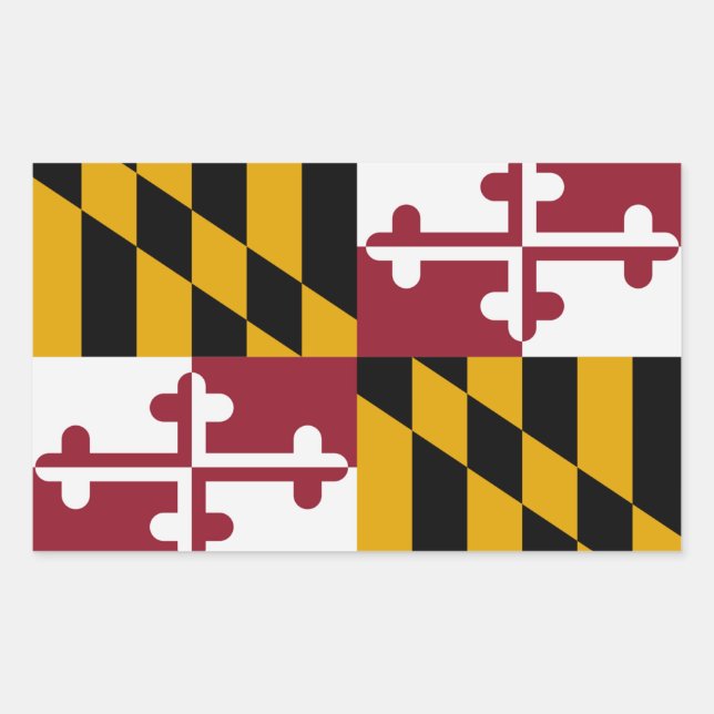 Maryland State Flag Sticker (Vorderseite)