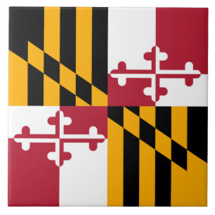 Maryland State Flag Stil Dekoration Fliese