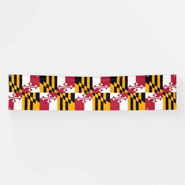 Maryland State Flag Stilvolles Dekorbanner Banner (Horizontal)