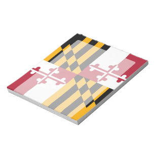 Maryland State Flag Stilvolles Display Notizblock