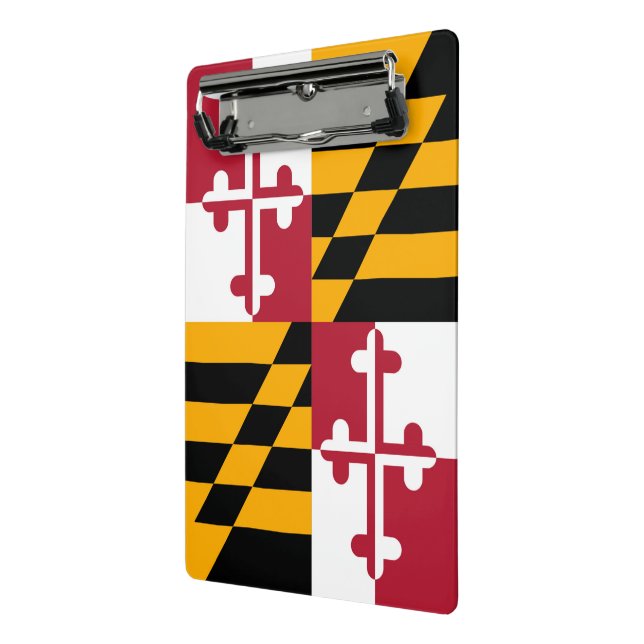 Maryland State Flag Style Decke Mini Klemmbrett (Gewinkelt2)