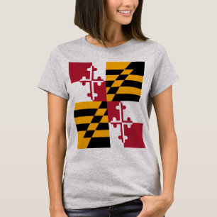 Maryland State Flag Stylish T-Shirt