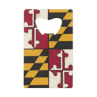 Maryland State Flag Swag Geldbeutel Flaschenöffner
