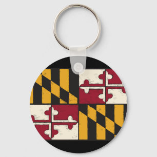 Maryland State Flag Swag Merchandise Schlüsselanhänger