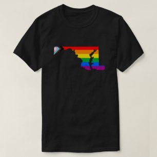 Maryland State Pride LGBTQ Progress Pride T-Shirt