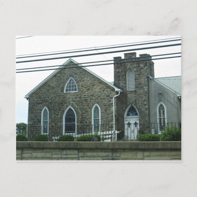 Maryland Stone Church Postkarte (Vorderseite)