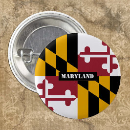 Maryland-Taste, patriotische Maryland-Flag-Mode Button