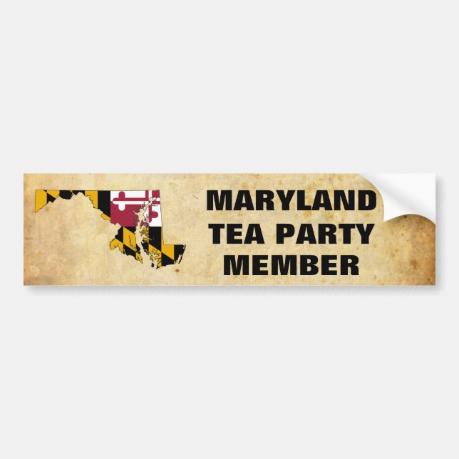 MARYLAND-TEE-PARTY AUTOAUFKLEBER (Vorne)