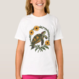 Maryland Terrapin und Black Eyed Susan Blumen T-Shirt