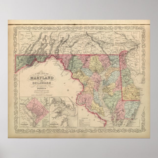 Maryland und Delaware 2 Poster (Vorne)