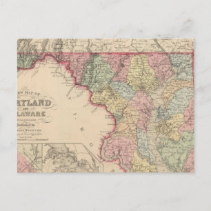 Maryland und Delaware 2 Postkarte