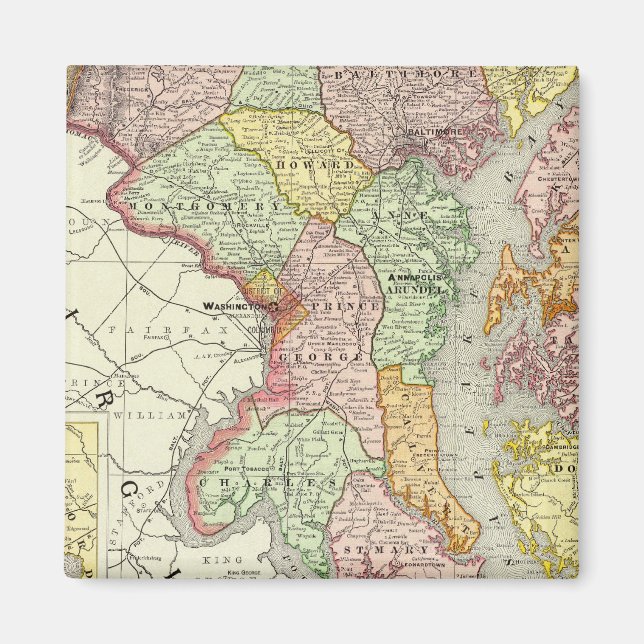 Maryland und Delaware Magnet (Vorne)