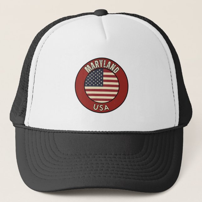 Maryland United States of America Truckerkappe (Vorderseite)