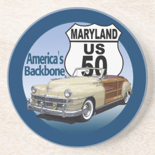 Maryland US Route 50 Getränkeuntersetzer