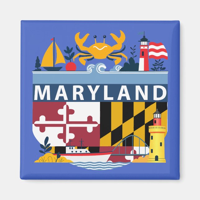 Maryland, USA Magnet (Vorne)