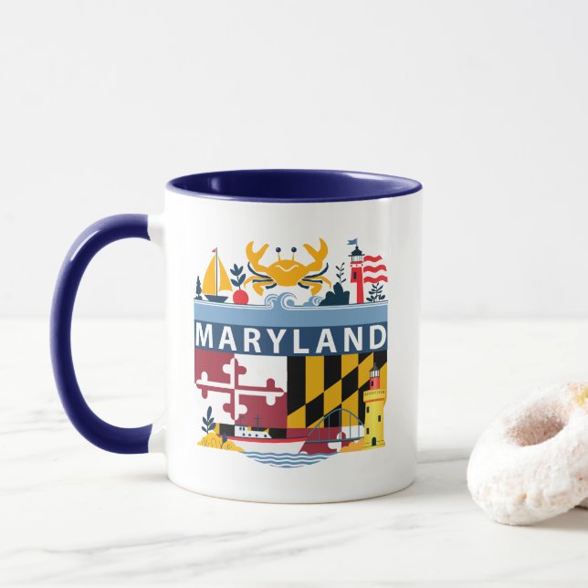 Maryland, USA Tasse (Mit Donut)