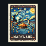 Maryland | Vincent Van Gogh Inspiriert Postkarte<br><div class="desc">Bewundern Sie den Charme des alten Staat mit dem "Maryland" | Vincent van Gogh Inspiriert Postcard." Diese einzigartige Postkarte bringt Marylands vielfältige Landschaften zum Leben, von der ruhigen Chesapeake Bay bis zu den geschäftigen Straßen von Baltimore, durch die leidenschaftliche und lebendige Kunst des Vincent van Gogh's Impressionismus. Mit seinen dynamischen...</div>