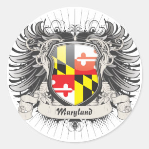 Maryland Wappen Runder Aufkleber