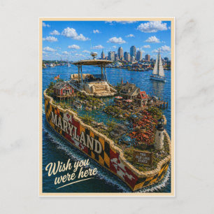 Maryland Wish You Were Here State-Serie Postkarte