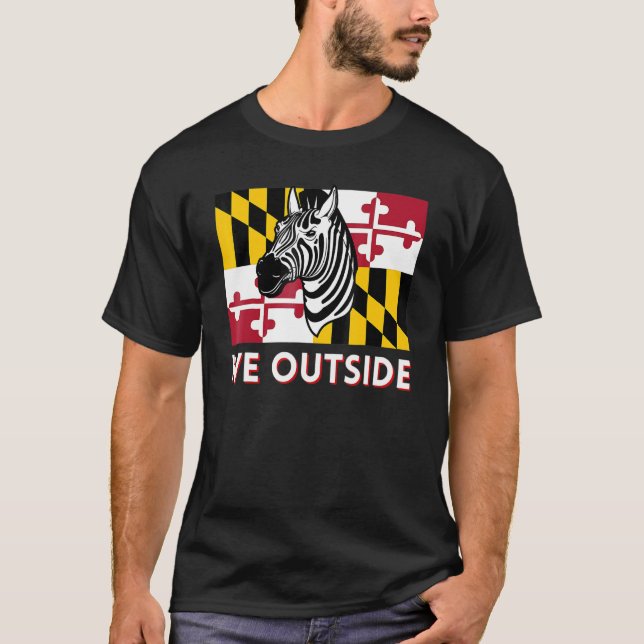 Maryland Zebra Dmv Zebra Pg Landkreis Zebra We Out T-Shirt (Vorderseite)
