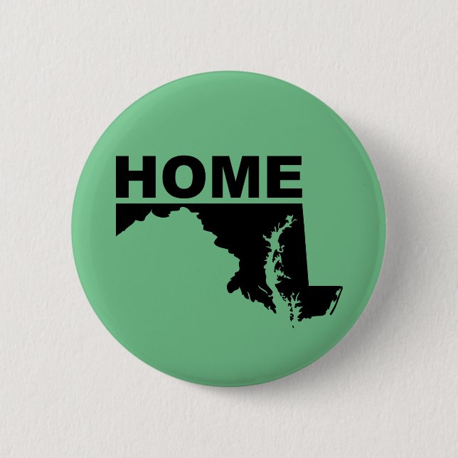 Maryland Zuhause Away From Staat Button Abzeichen  (Vorderseite)