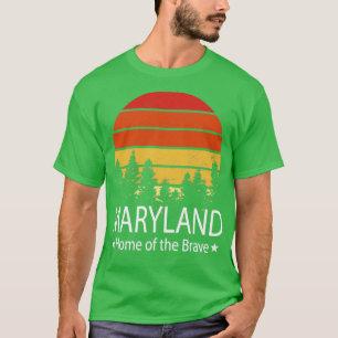 Maryland Zuhause des tapferen Maryland-Staat T-Shirt