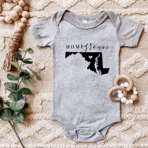 Maryland Zuhause Grown Staat T-Shirt Baby Strampler