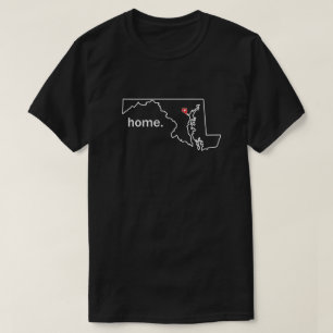 Maryland-Zuhause-Landkreis-Shirt - Baltimore-Stadt T-Shirt