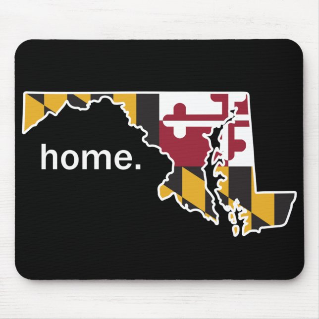 Maryland-Zuhause-Staats-Mausunterlage Mousepad (Vorne)